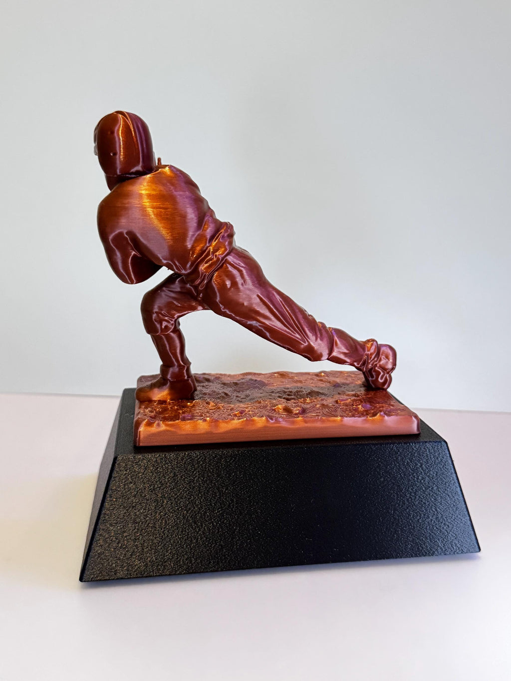 3D Printed 8" Tall Heisman Memorial Trophy with Fully Customizable Plaque