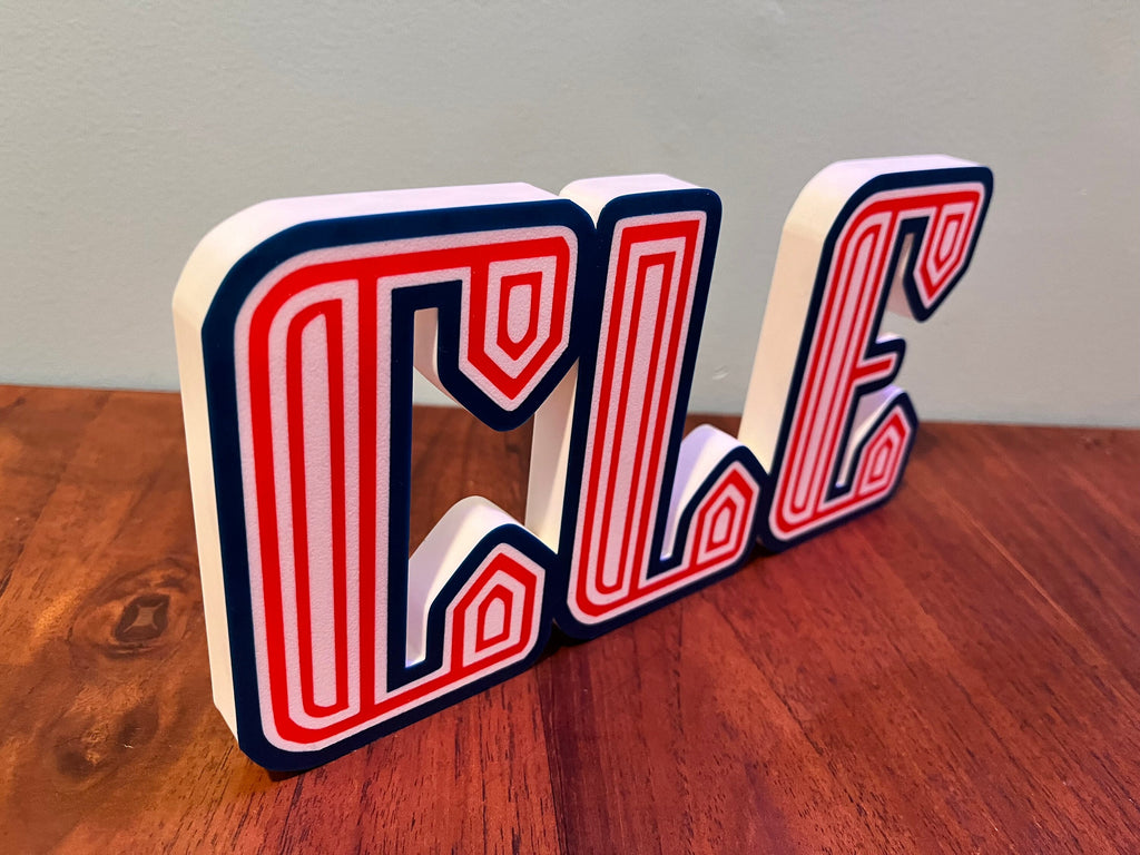 3D Printed Cleveland Guardians City Connect Logo Display
