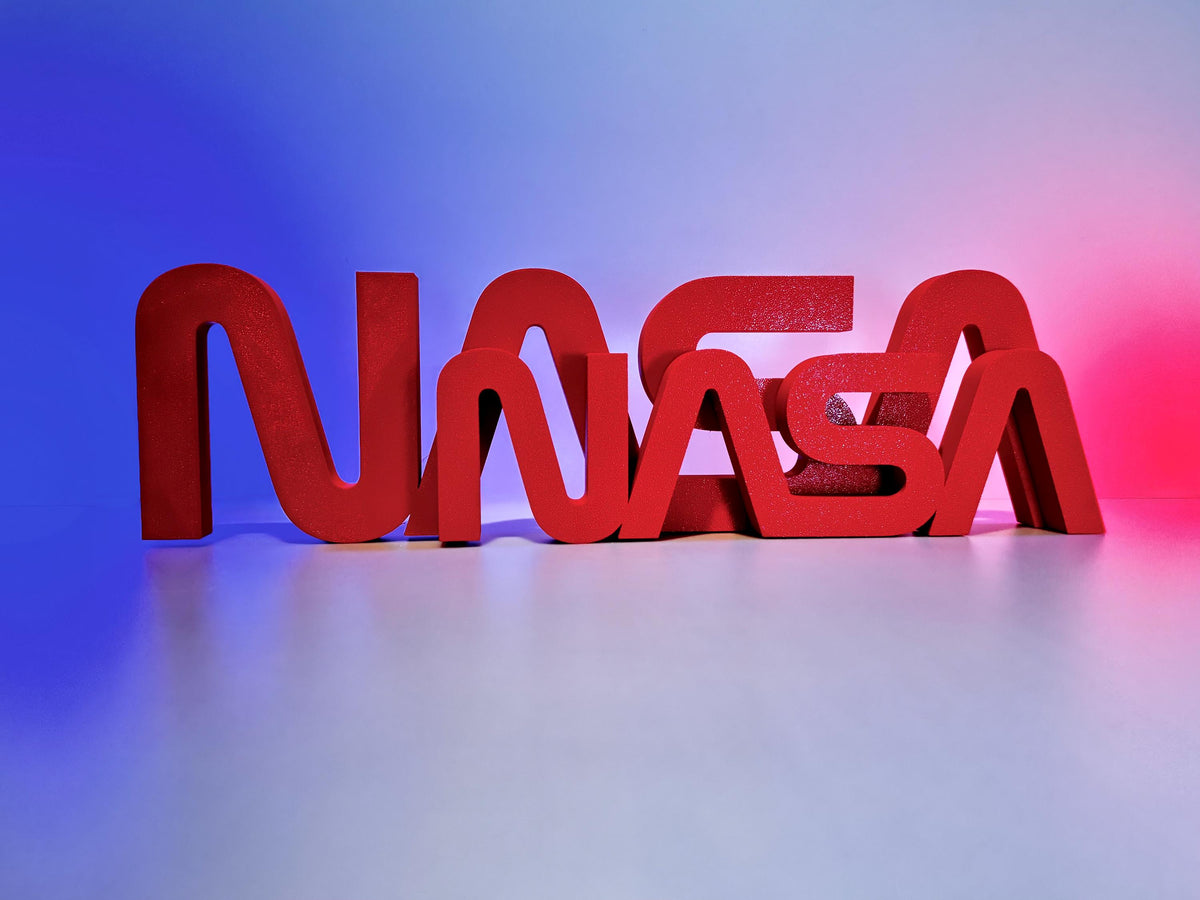 3D Printed NASA Worm and Meatball Displays for Wall or Desk