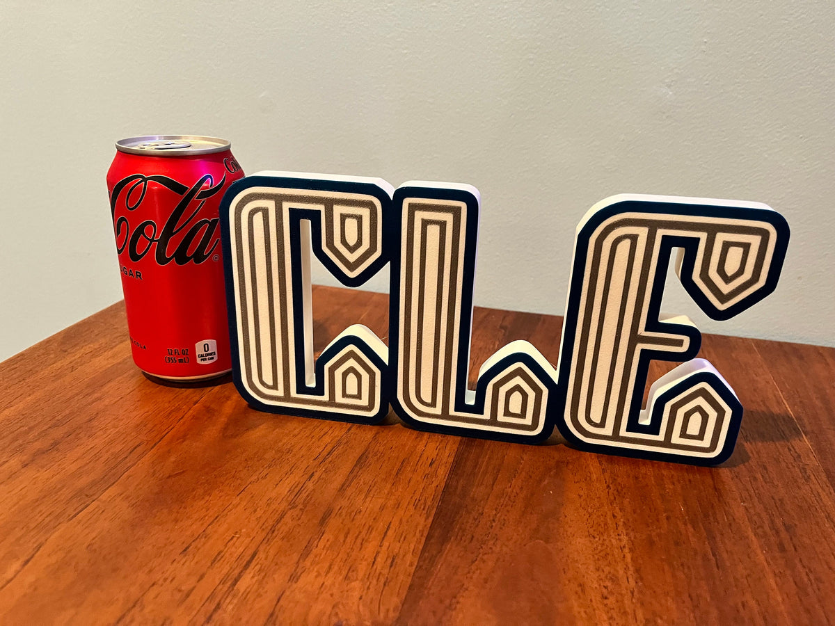 3D Printed Cleveland Guardians City Connect Logo Display