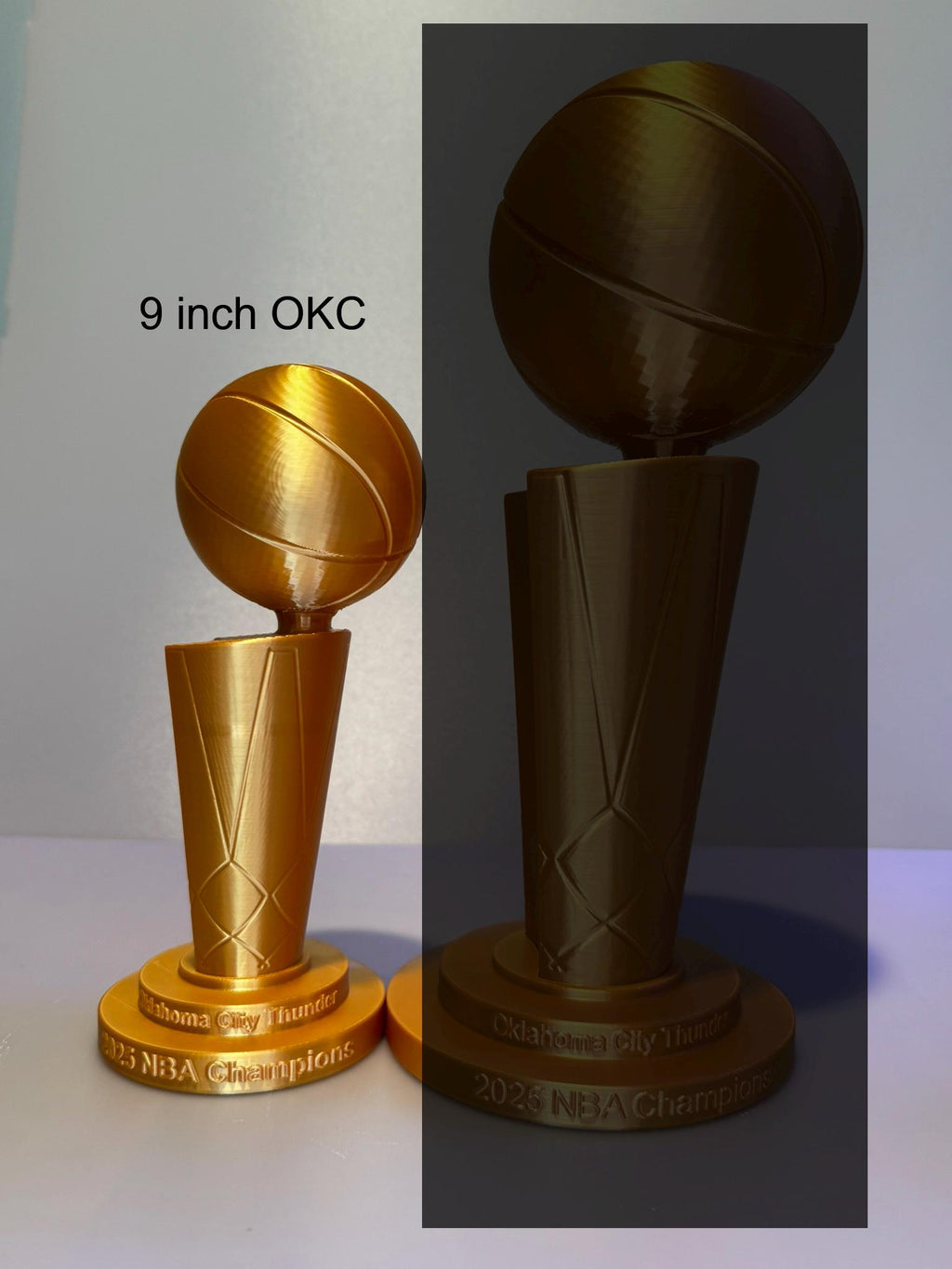 NBA Championship Memorabilia Trophy Replica CAVS OKC Knicks Spurs
