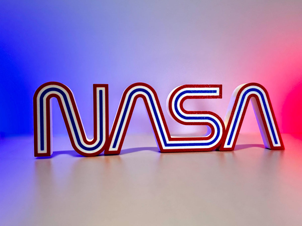3D Printed NASA Worm and Meatball Displays for Wall or Desk