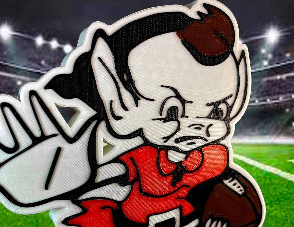 3D Printed Brownie the Elf Logo 2022-2023 Cleveland Browns