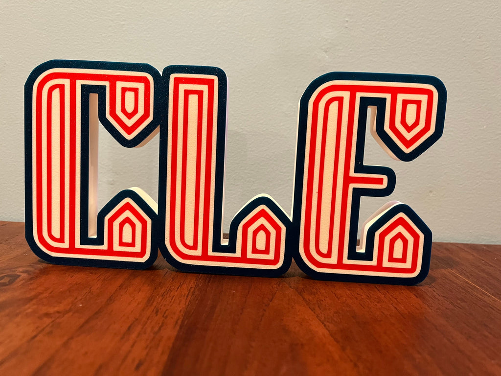 3D Printed Cleveland Guardians City Connect Logo Display