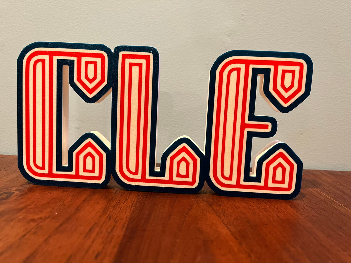 3D Printed Cleveland Guardians City Connect Logo Display