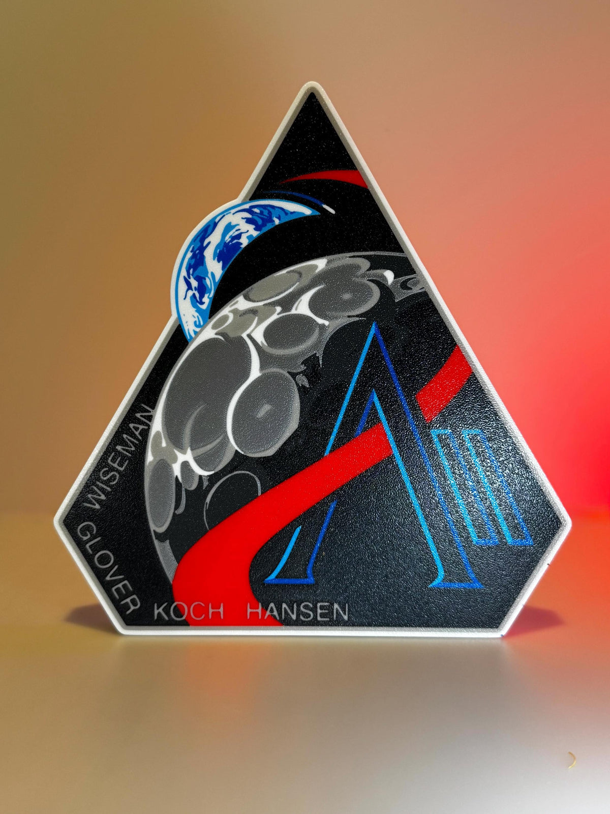 3D Printed NASA Artemis I & II Mission Insignia Badge Display Sign