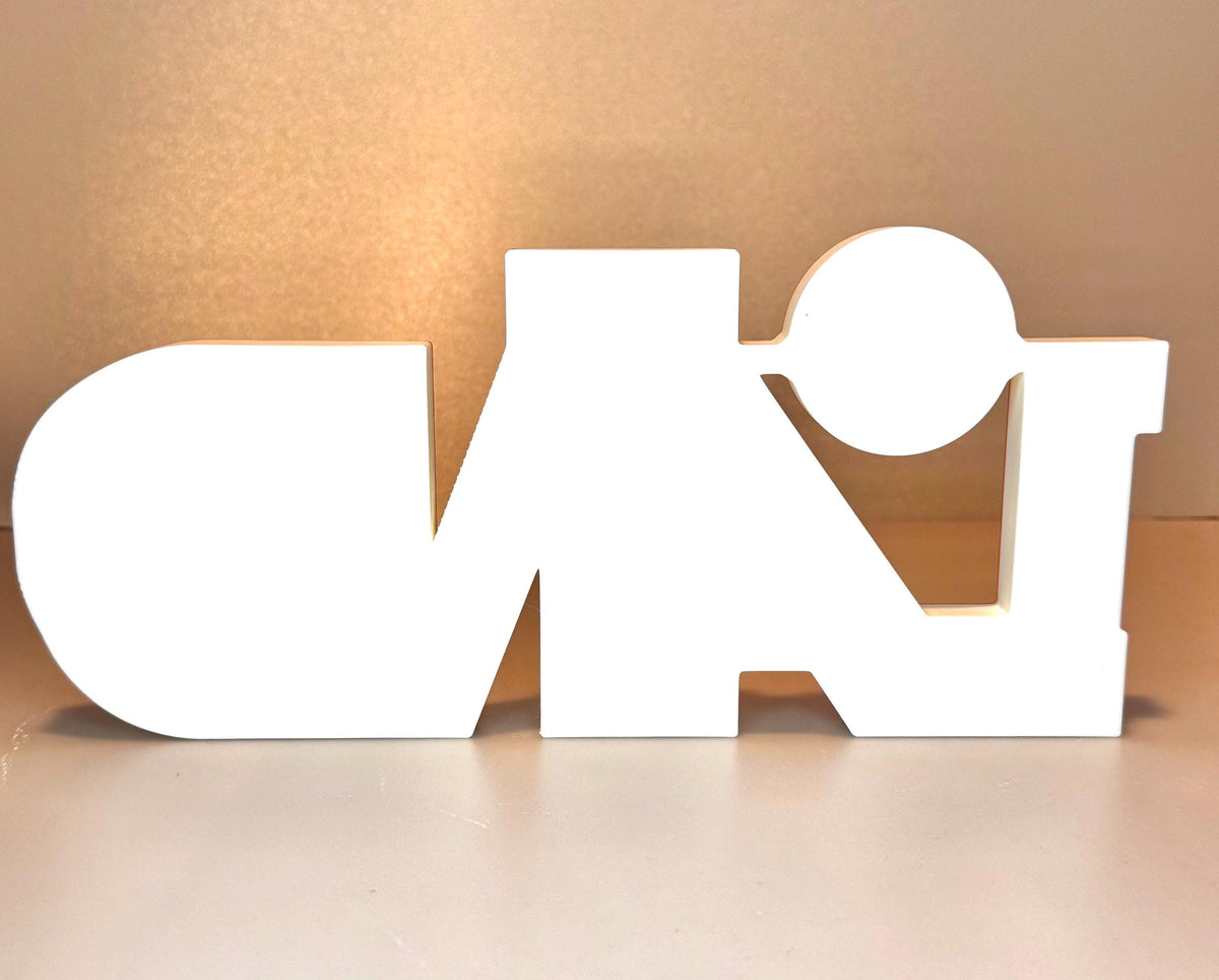 3D Printed 2025 CAVS City Jersey Inspired Display Sign
