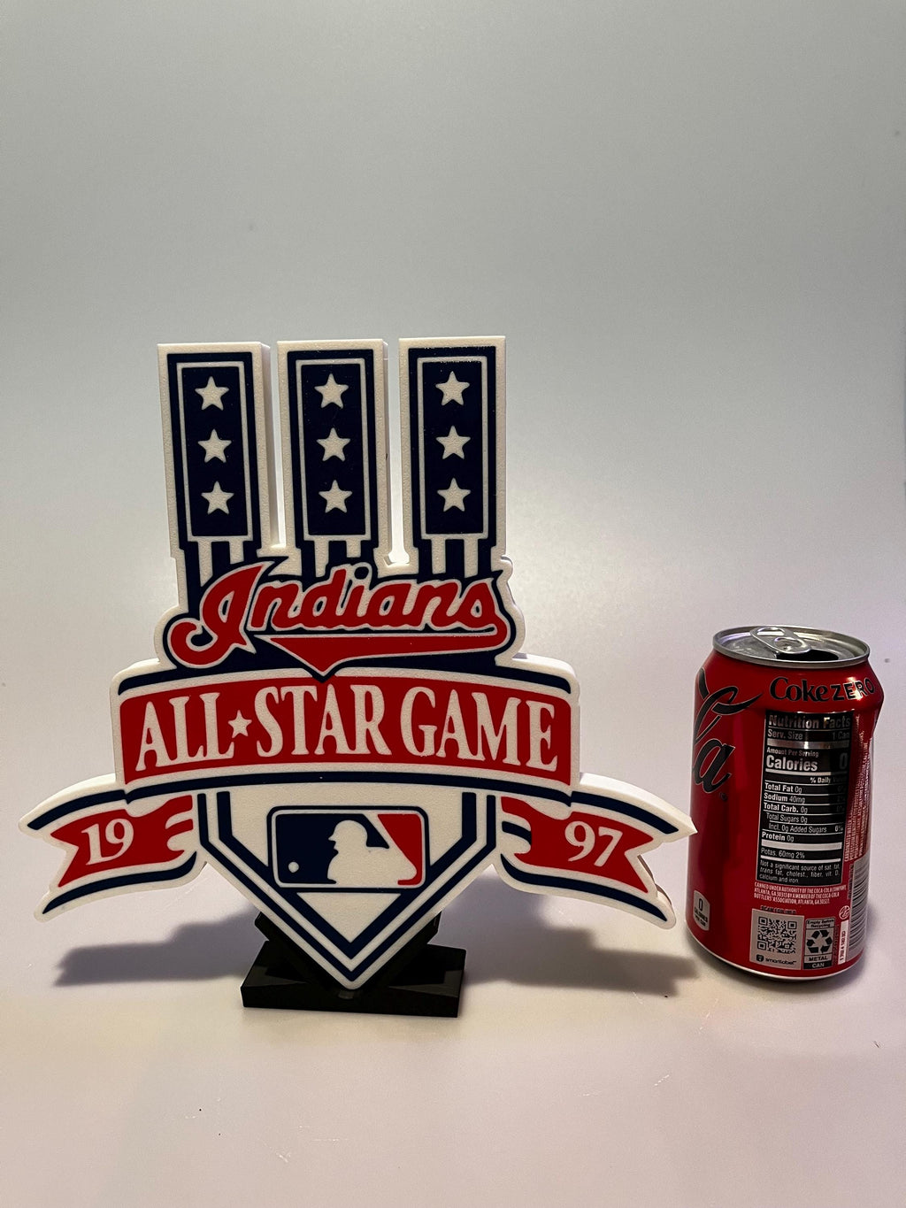 3D Printed Cleveland Indians Guardians All-Star Games Displays 1954-2016