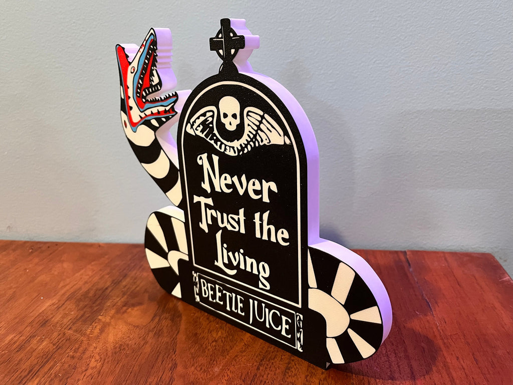 3D Printed Beetlejuice Display