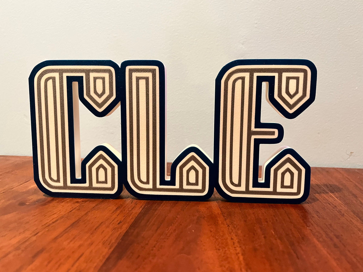3D Printed Cleveland Guardians City Connect Logo Display
