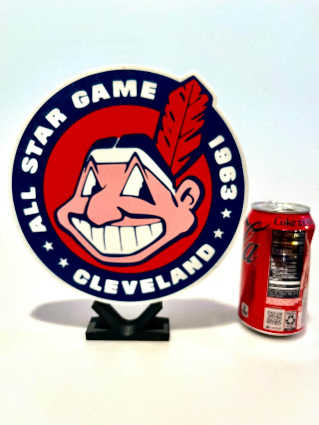 3D Printed Cleveland Indians Guardians All-Star Games Displays 1954-2016