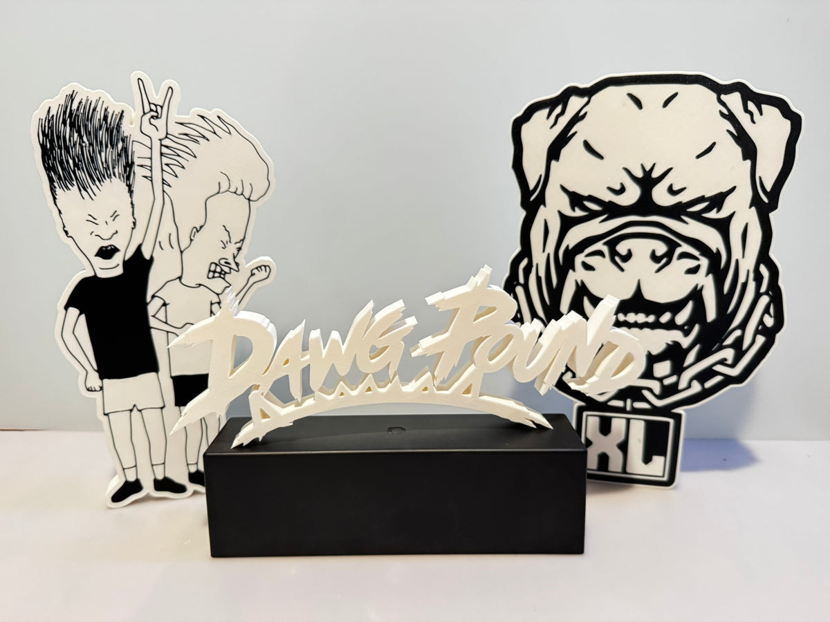 Custom Order 3D Printed Dawg Pound and Dawgs