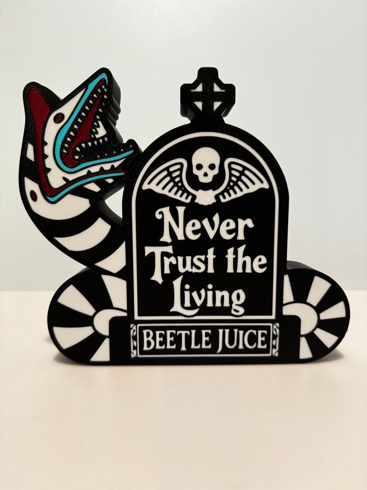Beetlejuice "Never Trust the Living" LED Lightbox Sign