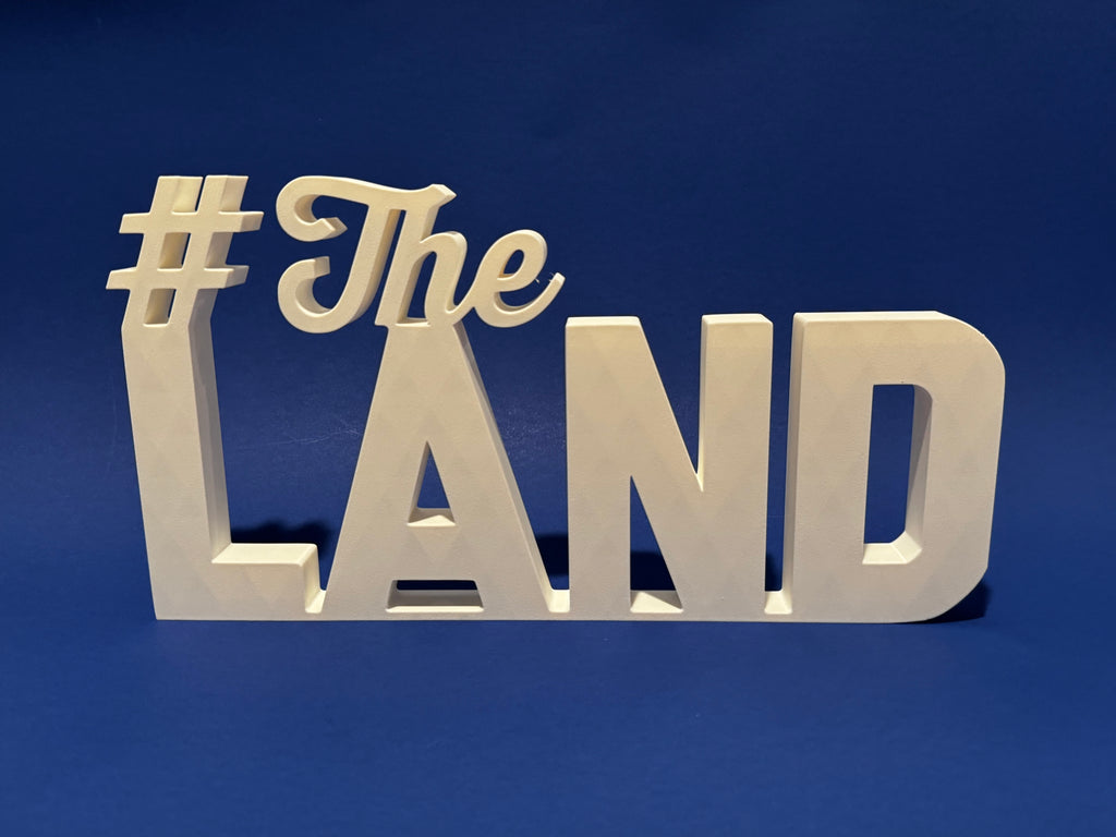 3D Printed #The LAND Sign, Cleveland Guardians World Series Decor