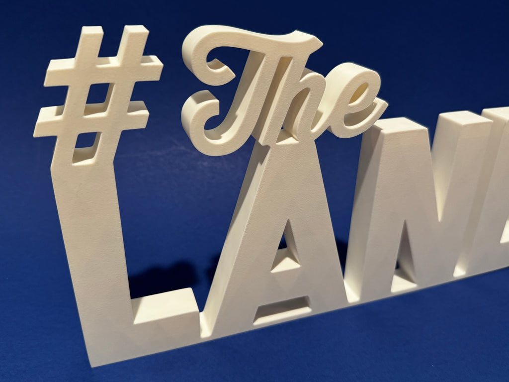 3D Printed #The LAND Sign, Cleveland Guardians World Series Decor