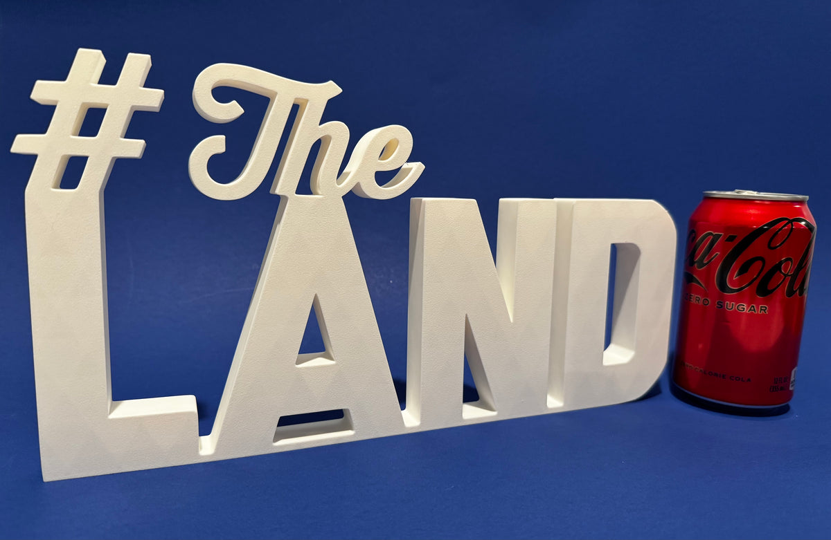 3D Printed #The LAND Sign, Cleveland Guardians World Series Decor