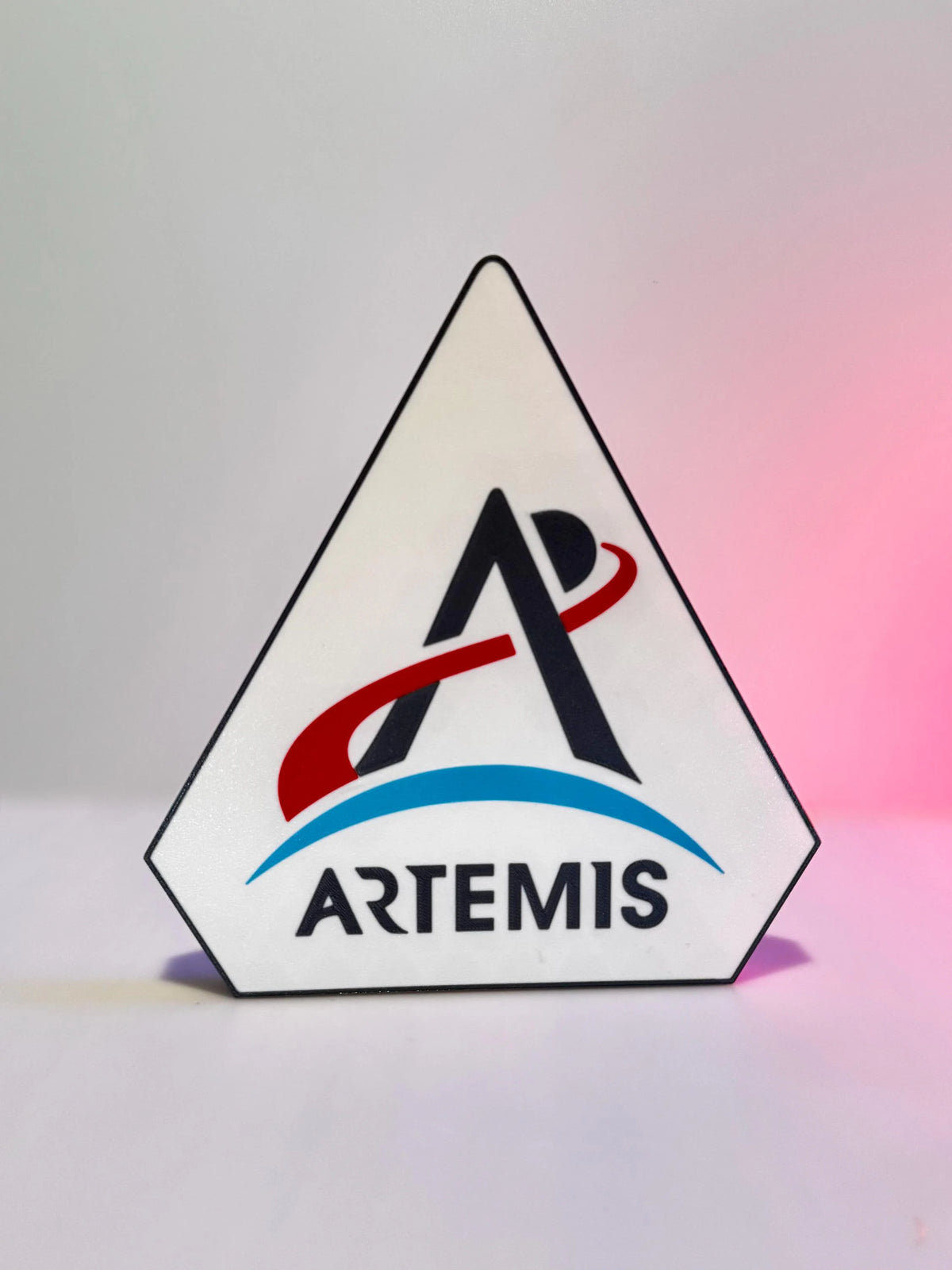 3D Printed NASA Artemis I & II Mission Insignia Badge Display Sign