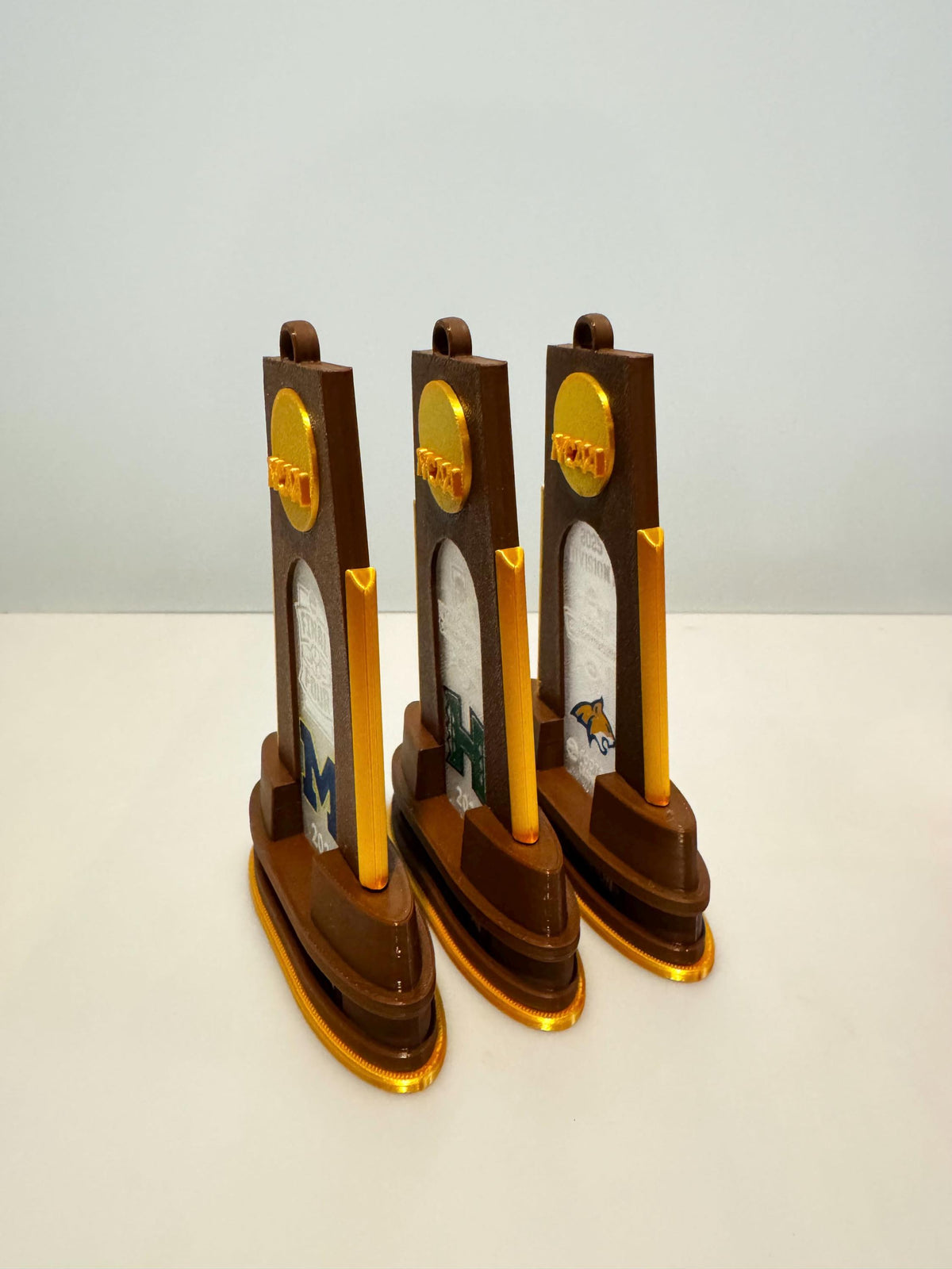 3D Printed Customizable NCAA Championship Trophy Ornaments Gift