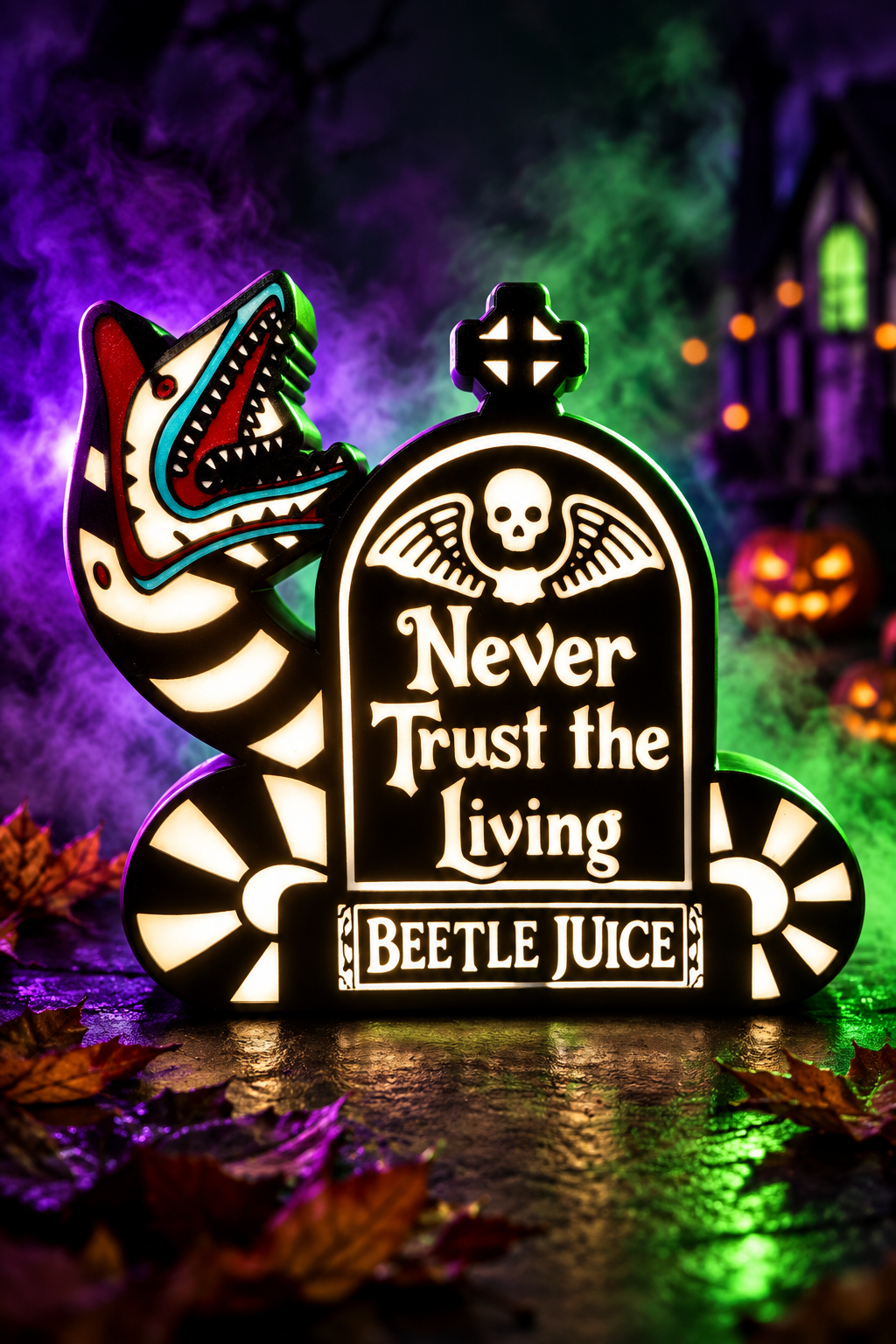 Beetlejuice Lightbox Glamour Shot