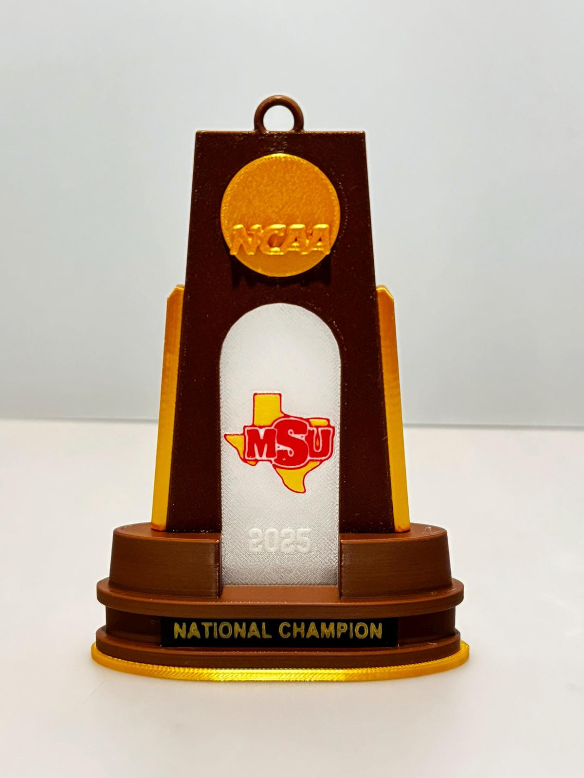 3D Printed Customizable NCAA Championship Trophy Ornaments Gift