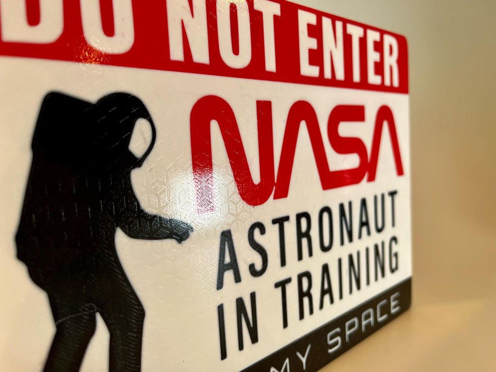 3D Printed NASA Do Not Enter or Restricted Access Replica Display Signs