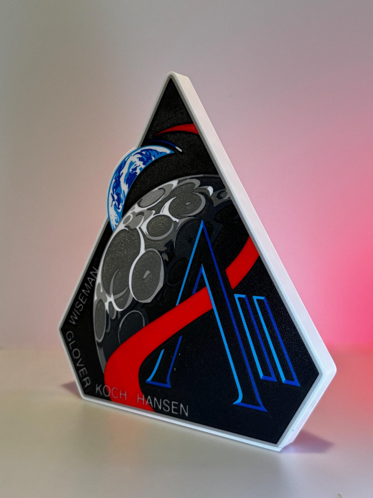3D Printed NASA Artemis I & II Mission Insignia Badge Display Sign