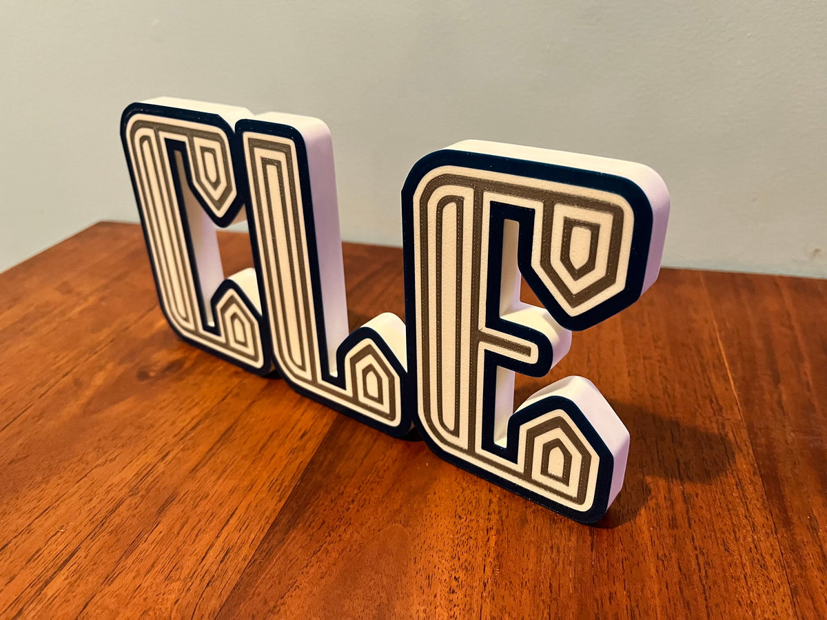 3D Printed Cleveland Guardians City Connect Logo Display