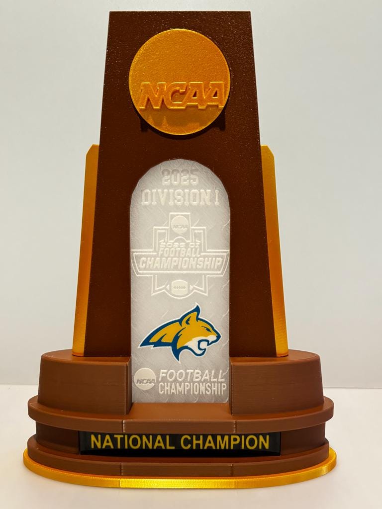 3D Printed 2026 Women's Men's Basketball Volleyball Championship Final Four Trophy