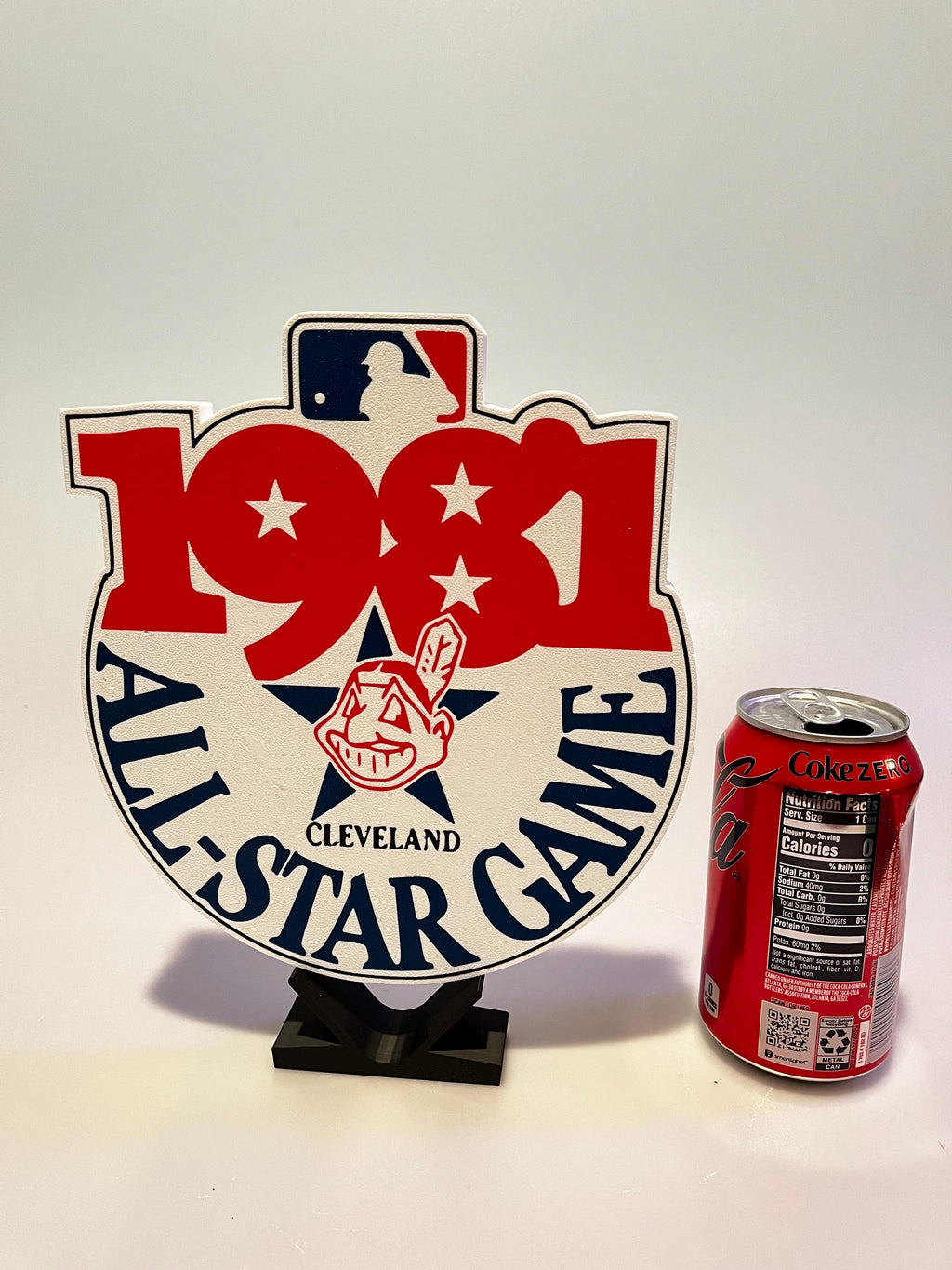3D Printed Cleveland Indians Guardians All-Star Games Displays 1954-2016