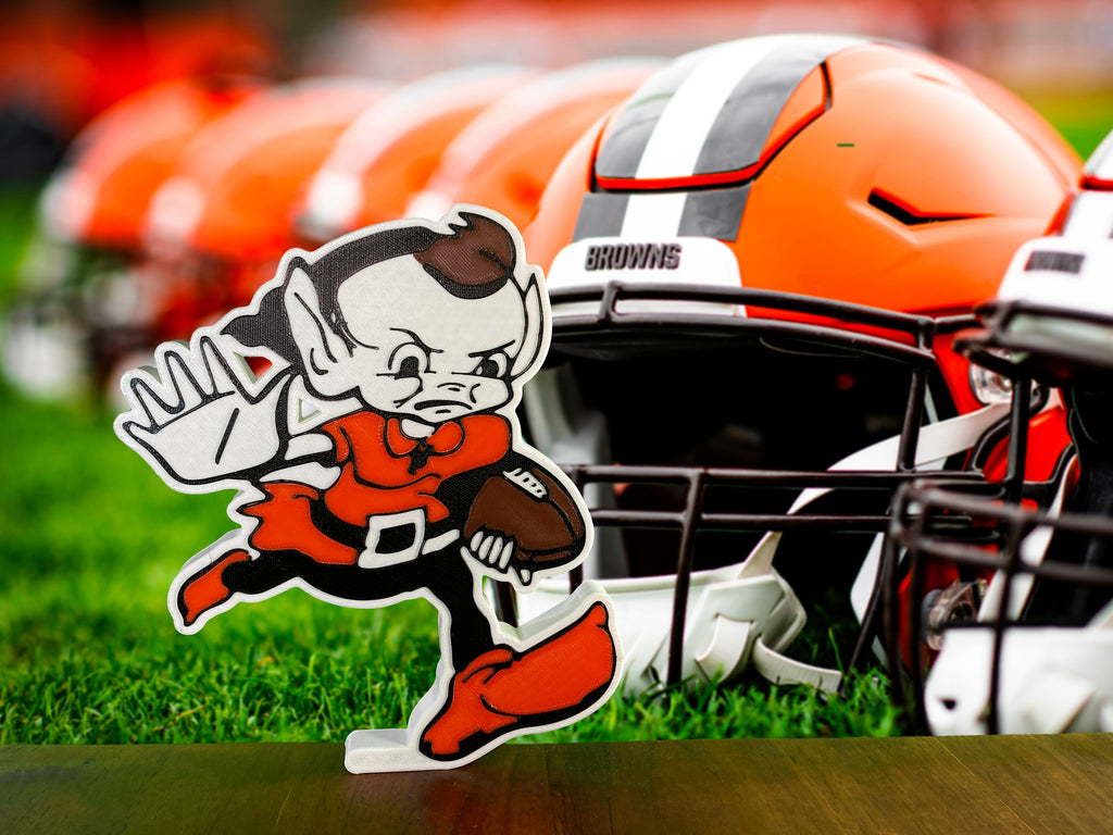 3D Printed Brownie the Elf Logo 2022-2023 Cleveland Browns