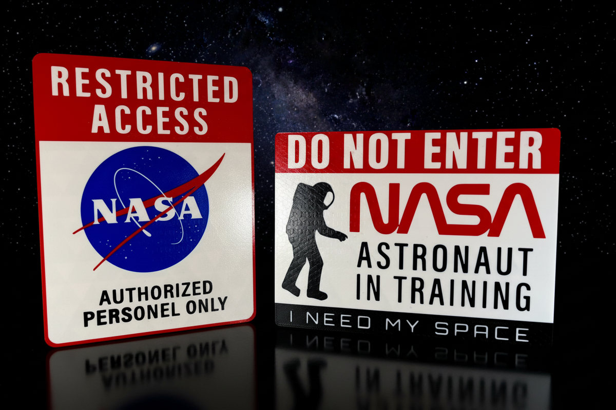 NASA Do Not Enter Display Signs